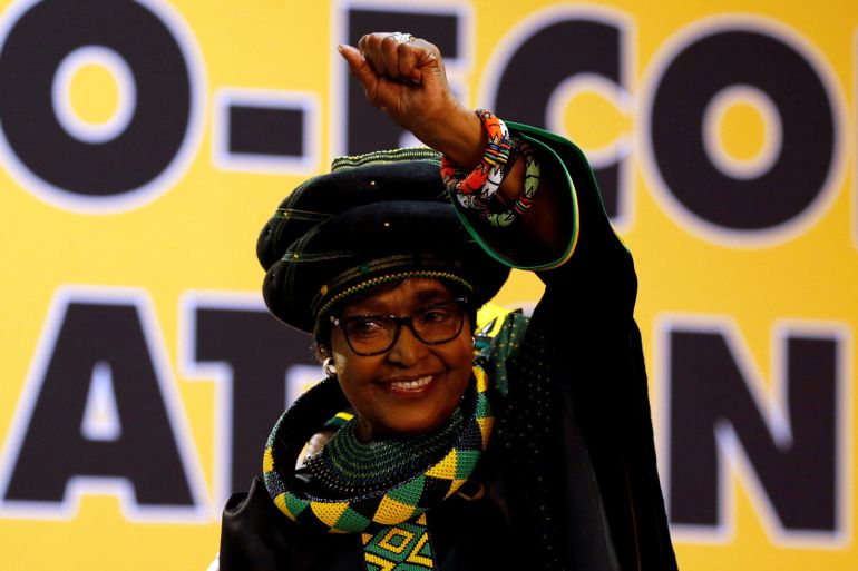 Imagen de archivo de Winnie Mandela en diciembre de 2017 Imagen de archivo de Winnie Mandela en diciembre de 2017