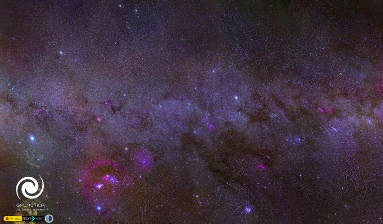 La imagen muestra la profundidad de la Vía Lactea. La imagen muestra la profundidad de la Vía Lactea.