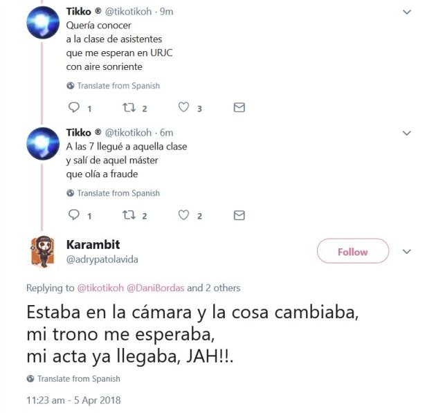 Hilo de Twitter. Hilo de Twitter.