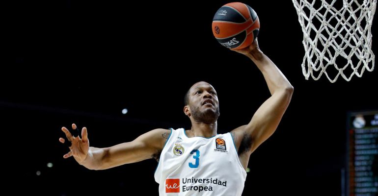 Anthony Randoplh, durante el partido ante Brose Bamberg Anthony Randoplh, durante el partido ante Brose Bamberg