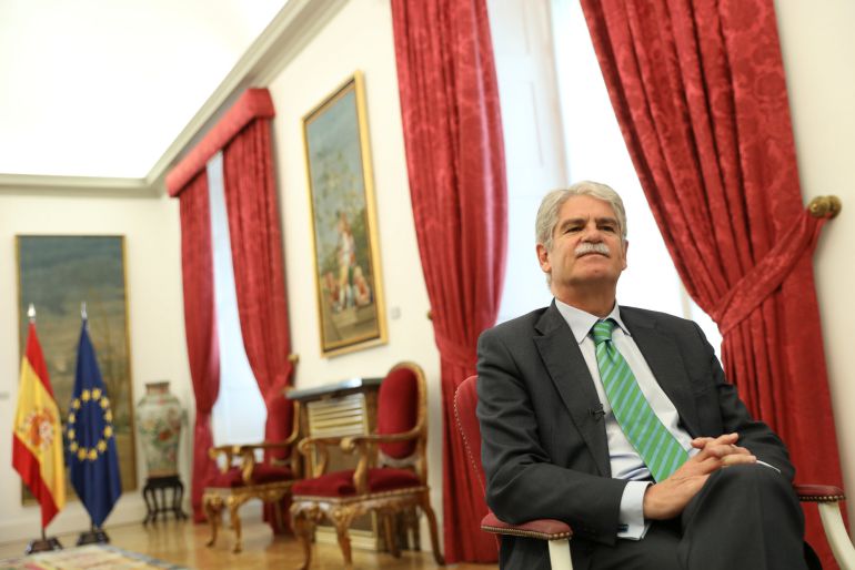 El ministro de Exteriores, Alfonso Dastis, durante una entrevista con Reuters. El ministro de Exteriores, Alfonso Dastis, durante una entrevista con Reuters.