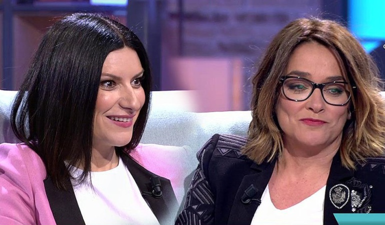 Laura Pausini visita 'Viva la vida' en Telecinco Laura Pausini visita 'Viva la vida' en Telecinco