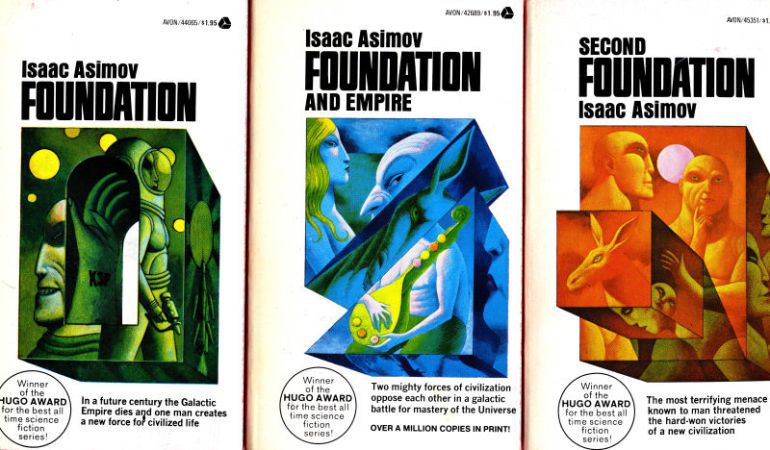 La trilogía de libros de Asimov. La trilogía de libros de Asimov.