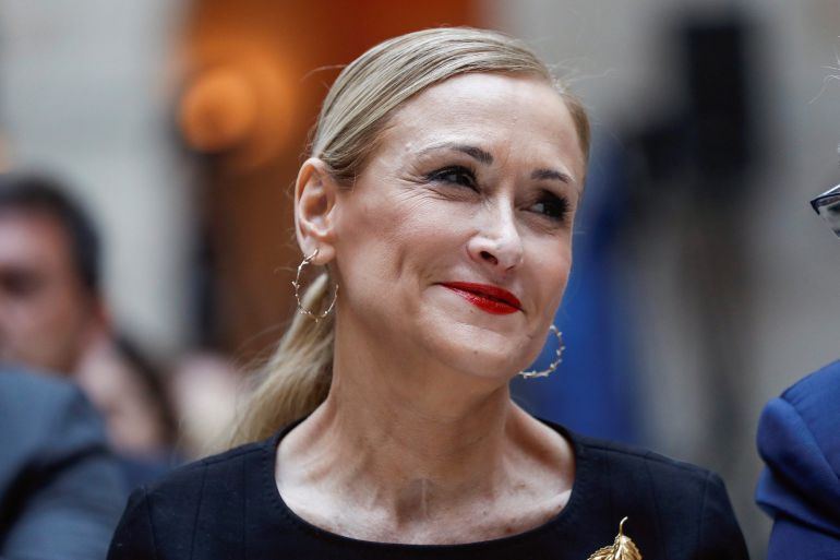 La presidenta de la Comunidad de Madrid, Cristina Cifuentes, al inicio de un acto en la Real Casa de Correos La presidenta de la Comunidad de Madrid, Cristina Cifuentes, al inicio de un acto en la Real Casa de Correos