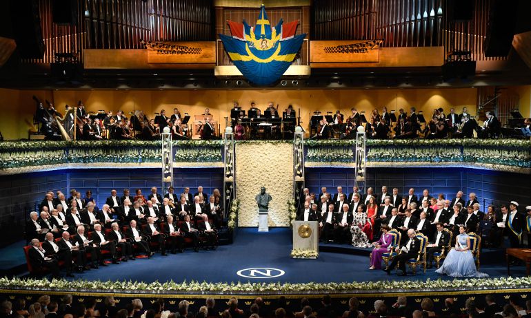 Ceremonia de entrega de los premios Nobel 2017 el pasado mes de diciembre en Estocolmo, Suecia. Ceremonia de entrega de los premios Nobel 2017 el pasado mes de diciembre en Estocolmo, Suecia.