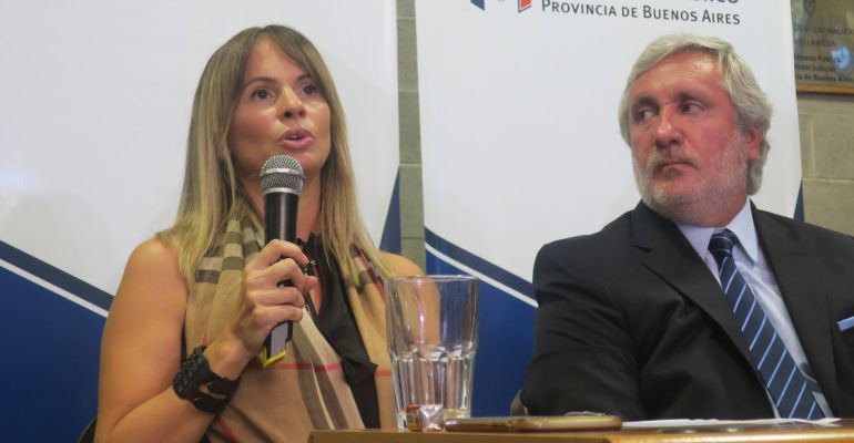 El procurador general de la provincia de Buenos Aires, Julio Conte Grand (d), y la fiscal María Soledad Garibaldi (i) ofrecen una rueda de prensa El procurador general de la provincia de Buenos Aires, Julio Conte Grand (d), y la fiscal María Soledad Garibaldi (i) ofrecen una rueda de prensa