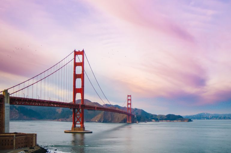 Vistas al puente Golden Gate en San Francisco (EEUU). Vistas al puente Golden Gate en San Francisco (EEUU).