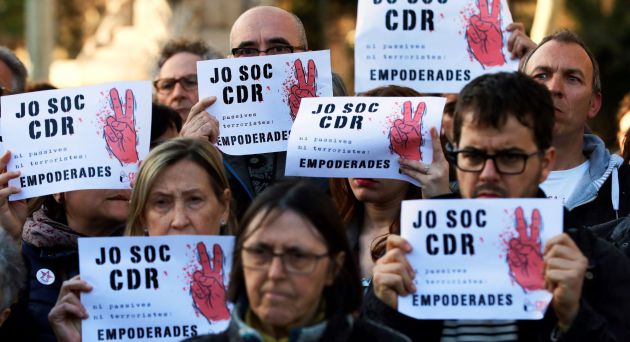 Concentración de apoyo a los CDR en Barcelona Concentración de apoyo a los CDR en Barcelona