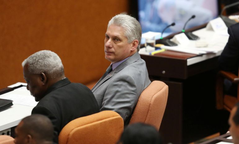 Miguel Diaz-Canel en la sesión de la Asamblea Nacional Miguel Diaz-Canel en la sesión de la Asamblea Nacional