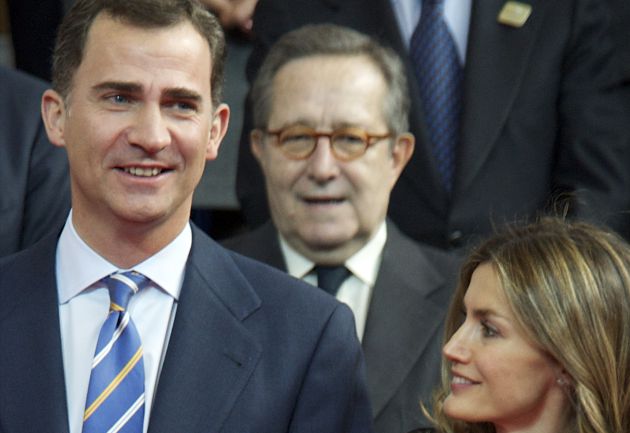 Pedro Erquicia con lo actuales reyes. Pedro Erquicia con lo actuales reyes.