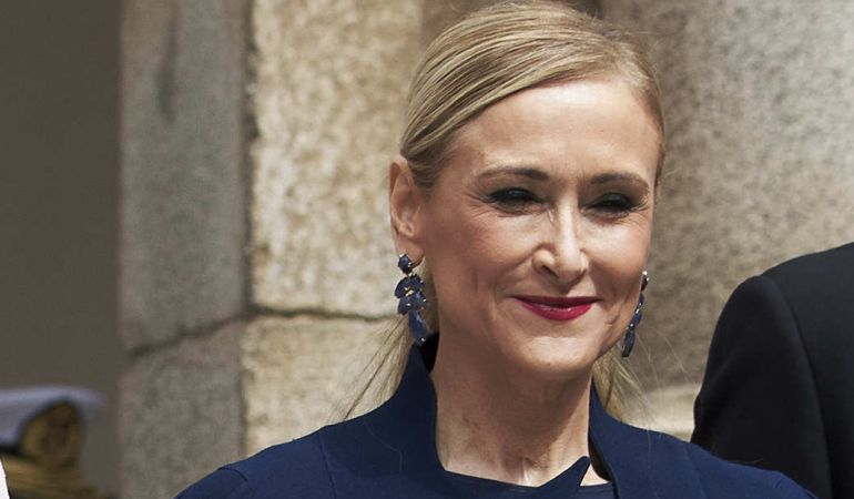 Cristina Cifuentes durante la ceremonia del premio 'Miguel de Cervantes'. Cristina Cifuentes durante la ceremonia del premio 'Miguel de Cervantes'.