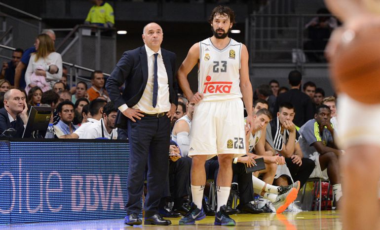 Laso y Llull, juntos en el partido que el Real Madrid jugó contra los Boston Celtics Laso y Llull, juntos en el partido que el Real Madrid jugó contra los Boston Celtics