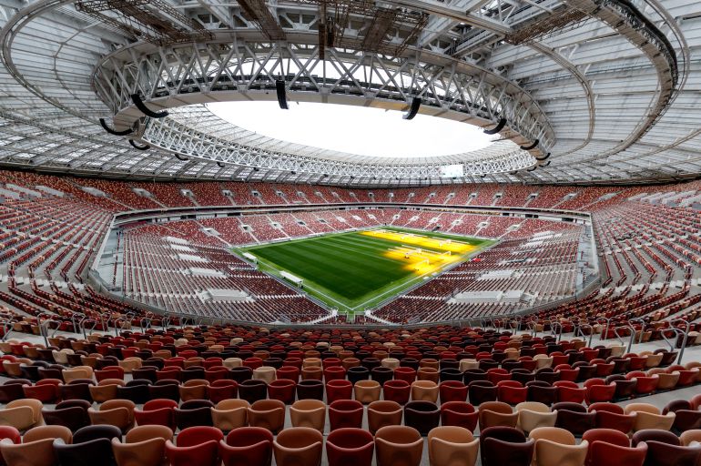 El estadio Luzhniki de Moscú. El estadio Luzhniki de Moscú.