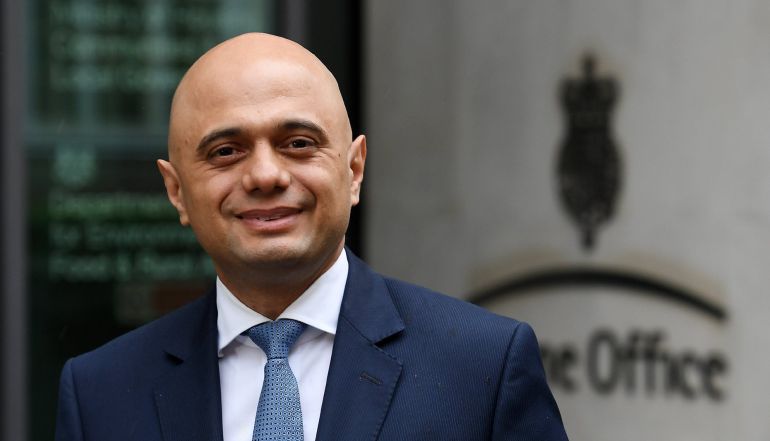 El recién nombrado ministro del Interior, Sajid Javid. El recién nombrado ministro del Interior, Sajid Javid.