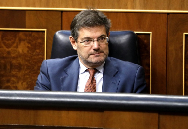 El nuevo ministro de Justicia, Rafael Catalá, en el pleno del Congreso El nuevo ministro de Justicia, Rafael Catalá, en el pleno del Congreso