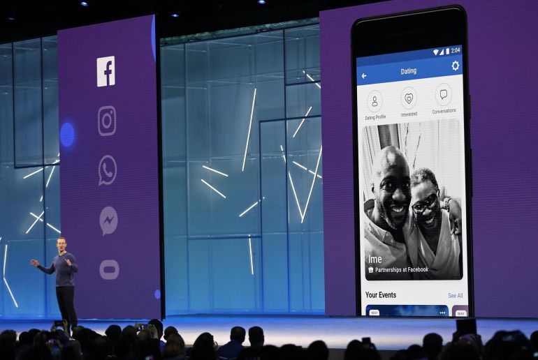 Mark Zuckerberg durante su presentación de las novedades de Facebook Mark Zuckerberg durante su presentación de las novedades de Facebook