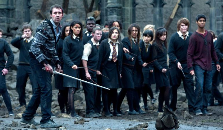 La batalla final de 'Harry Potter'. La batalla final de 'Harry Potter'.