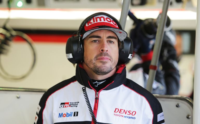 Fernando Alonso, en los entrenamientos de las Seis Horas de Spa. Fernando Alonso, en los entrenamientos de las Seis Horas de Spa.