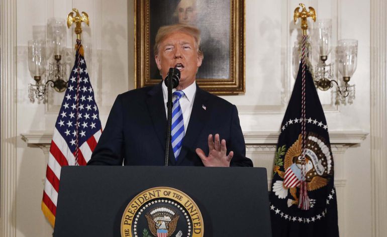 Donald Trump anuncia la ruptura del pacto nuclear suscrito con Irán en 2015 Donald Trump anuncia la ruptura del pacto nuclear suscrito con Irán en 2015