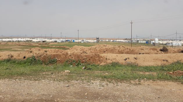El campo de refugiados de Hamman al Alil. El campo de refugiados de Hamman al Alil.