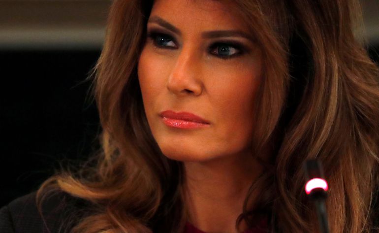 La primera dama de EEUU, Melania Trump La primera dama de EEUU, Melania Trump