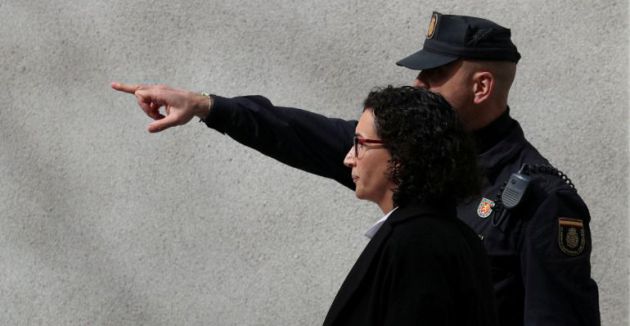 Marta Rovira el día de su declaración en el Tribunal Supremo Marta Rovira el día de su declaración en el Tribunal Supremo