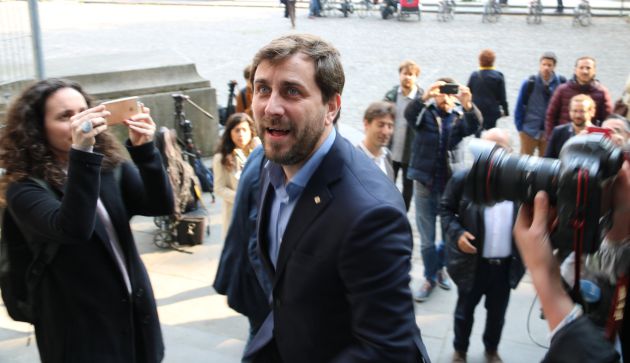 Toni Comín arriba al Palau de Justícia de Brussel·les Toni Comín arriba al Palau de Justícia de Brussel·les