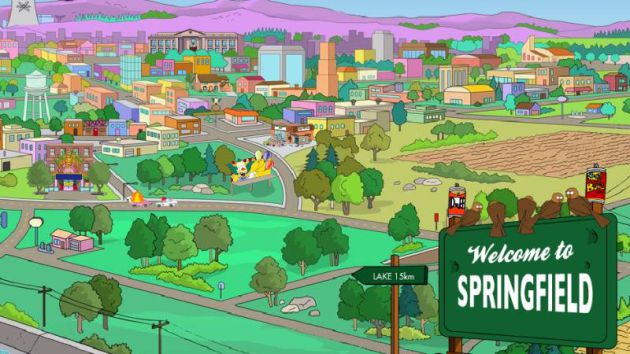 Springfield está inspirado en el Springfield de Oregon. Springfield está inspirado en el Springfield de Oregon.