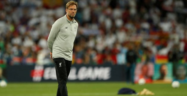 Jürgen Klopp, durante el calentamiento previo a la final Jürgen Klopp, durante el calentamiento previo a la final