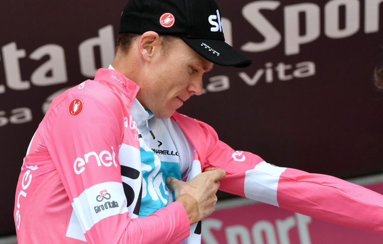 Froome se viste de rosa en Italia Froome se viste de rosa en Italia