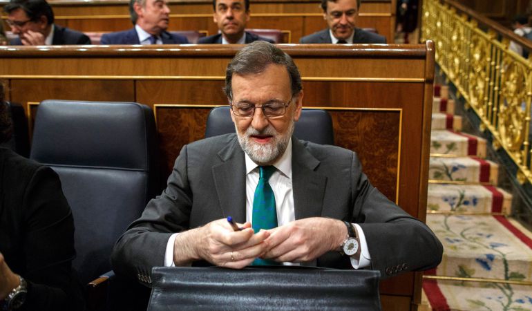 Mariano Rajoy en el Congreso de los Diputados. Mariano Rajoy en el Congreso de los Diputados.