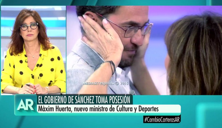 Ana Rosa habla de Màxim Huerta tras ser nombrado ministro de Cultura y Deporte Ana Rosa habla de Màxim Huerta tras ser nombrado ministro de Cultura y Deporte