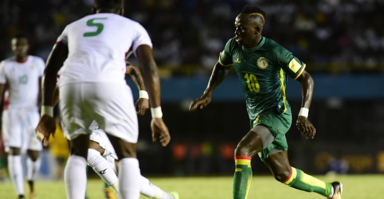 Sadio Mané, durante un partido de clasificación de cara al Mundial Sadio Mané, durante un partido de clasificación de cara al Mundial