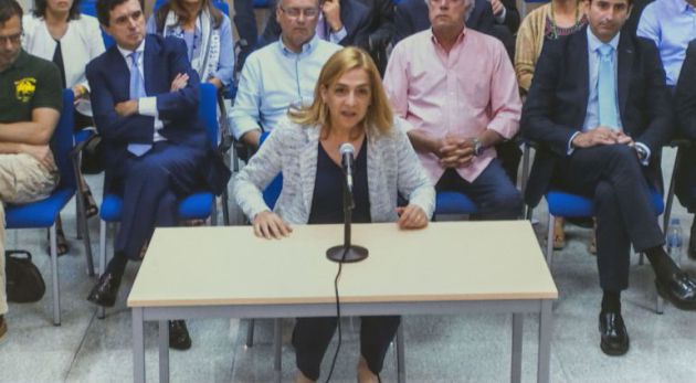 La Infanta durante el juicio en la Audiencia de Palma La Infanta durante el juicio en la Audiencia de Palma