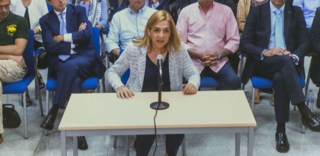 Cristina de Borbón durante el juicio Cristina de Borbón durante el juicio