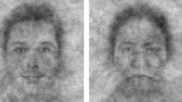 El rostro de la izquierda representa a Dios. El de la derecha, el rostro que menos apoyos ha recibido durante la encuesta. El rostro de la izquierda representa a Dios. El de la derecha, el rostro que menos apoyos ha recibido durante la encuesta.