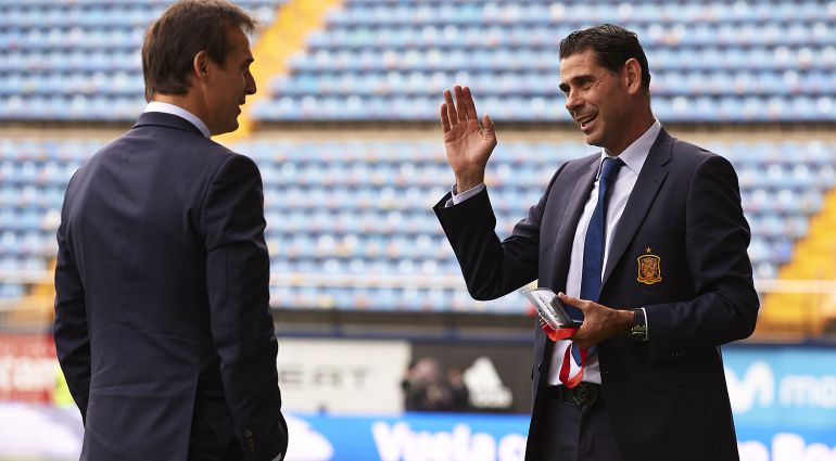 Lopetegui y Fernando Hierro Lopetegui y Fernando Hierro