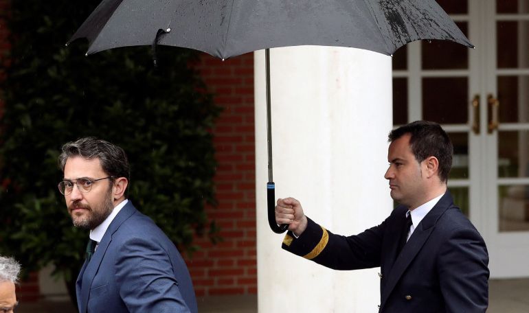 El ministro de Cultura y Deporte, Màxim Huertas, a su llegada al Palacio de la Moncloa para el primer y último Consejo de Ministros El ministro de Cultura y Deporte, Màxim Huertas, a su llegada al Palacio de la Moncloa para el primer y último Consejo de Ministros