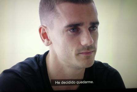 Momento en el que Griezmann anunció su decisión en el documental Momento en el que Griezmann anunció su decisión en el documental