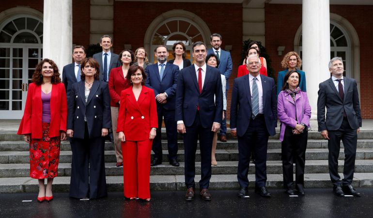 El equipo de Gobierno de Pedro Sánchez, todavía con Màxim Huerta presente. El equipo de Gobierno de Pedro Sánchez, todavía con Màxim Huerta presente.