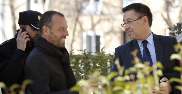 Sandro Rosell y Josep María Bartomeu, hace dos años, antes de que el ex presidente azulgrana entrase en prisión Sandro Rosell y Josep María Bartomeu, hace dos años, antes de que el ex presidente azulgrana entrase en prisión
