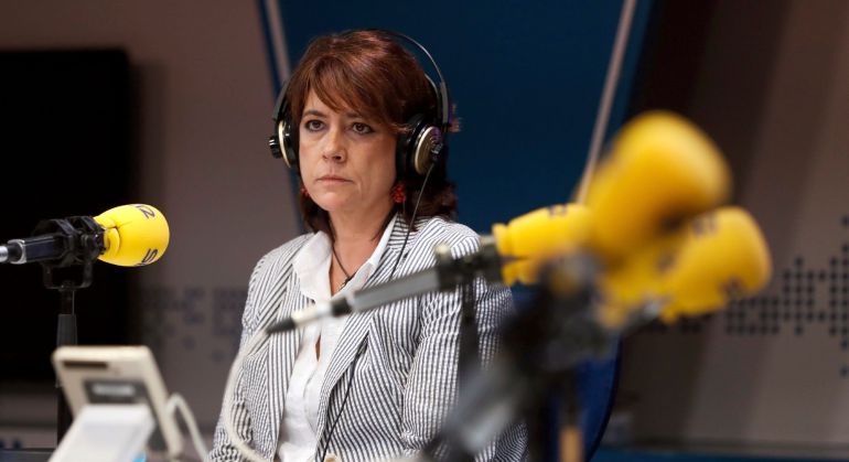 Dolores Delgado en una entrevista en la Cadena SER Dolores Delgado en una entrevista en la Cadena SER