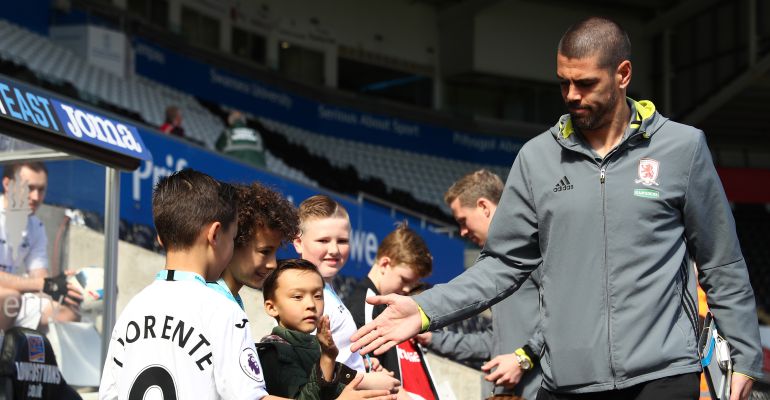 Víctor Valdés, durante su etapa en el Middlesbrough Víctor Valdés, durante su etapa en el Middlesbrough