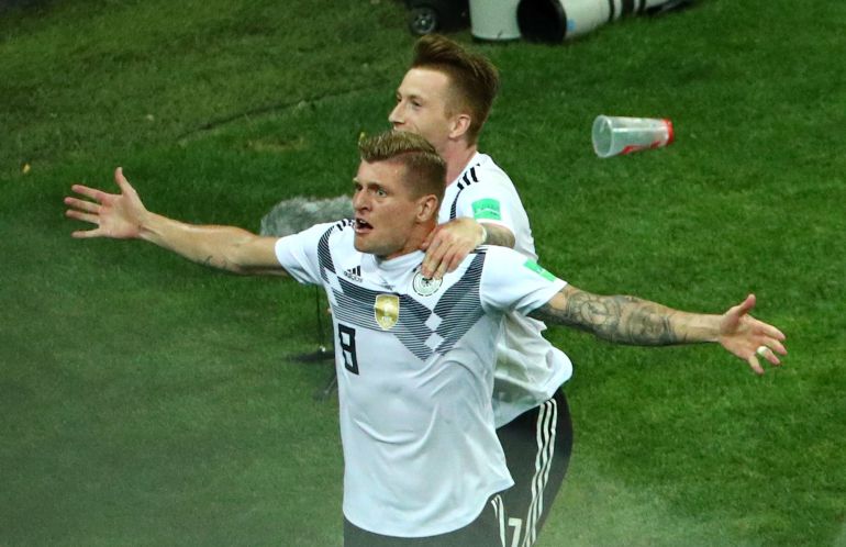 Kroos celebra su golazo Kroos celebra su golazo