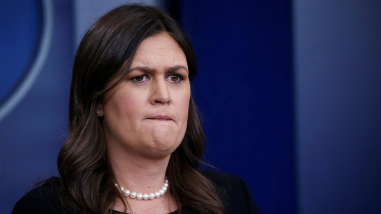 La portavoz de la Casa Blanca, Sarah Huckabee Sanders