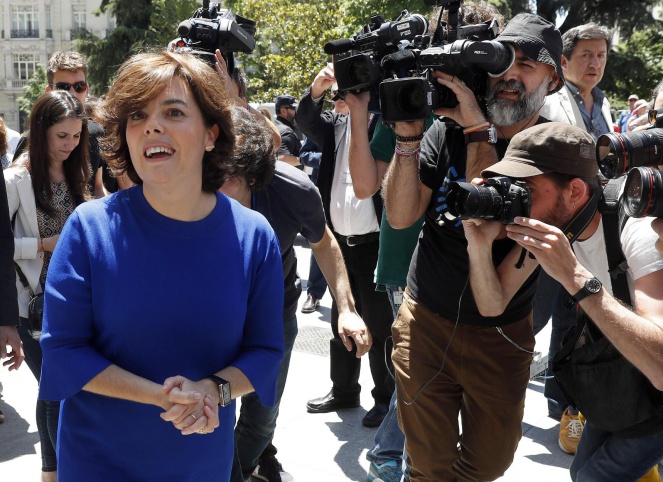 La exvicepresidenta del Gobierno Soraya Sáenz de Santamaría