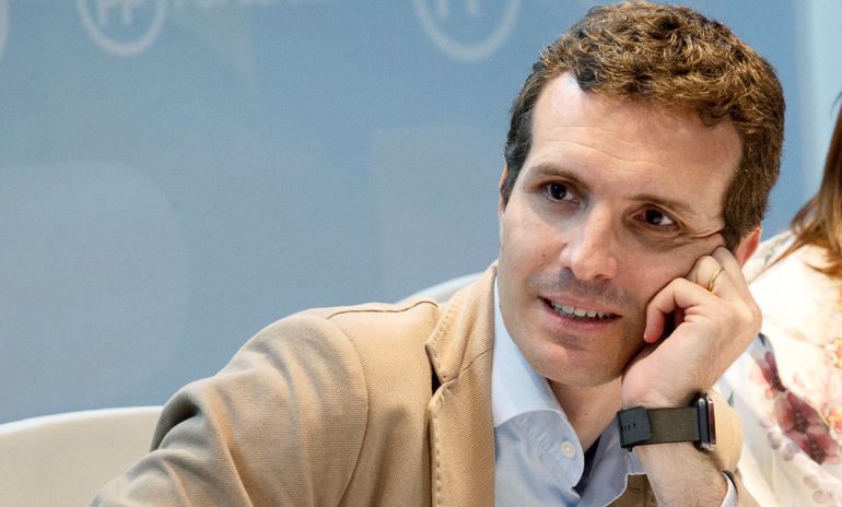 El vicesecretario de Comunicación del PP, Pablo Casado, durante una reunión con afiliados del PP de Zamora. El vicesecretario de Comunicación del PP, Pablo Casado, durante una reunión con afiliados del PP de Zamora.
