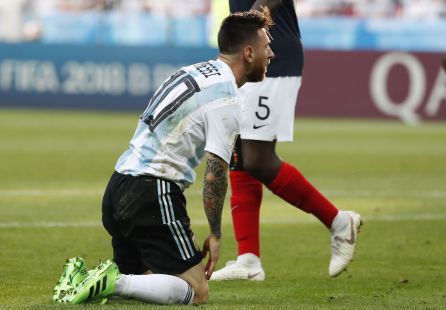 Messi, durante el partido