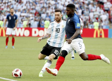 Messi, durante el partido Messi, durante el partido