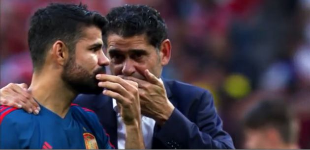 Diego Costa y Fernando Hierro Diego Costa y Fernando Hierro